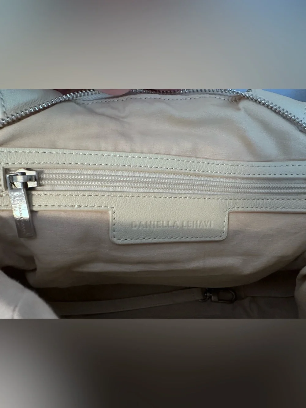 Daniella Lehavi Woven White Leather Bonnie Bag